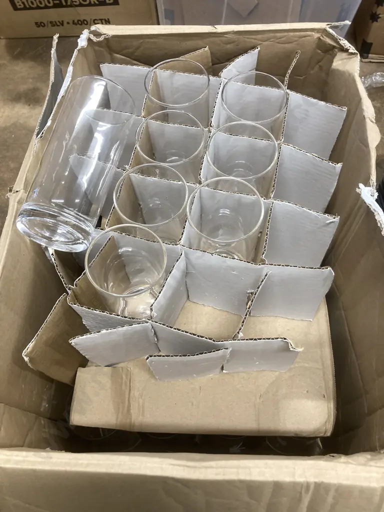 Box Lot 32 x Olympia Boule 12oz Highball Glass Tumblers Image 1++