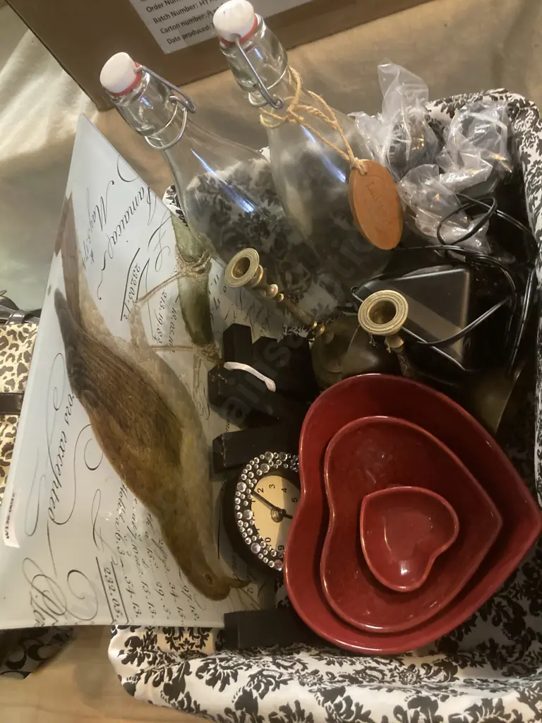 Selection Of Platters, Love Sign, Brass Ware, Phone Etc Image 1++