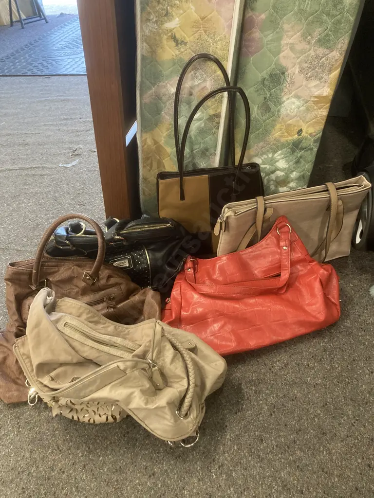 Selection Of Handbags Including Laura Jones , Guess Etc Image 1++