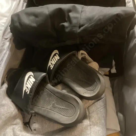 FlyLite Travel Bag, Selection of Mens Clothing & Slides