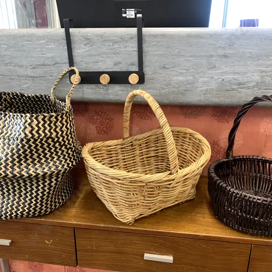 Selection Of Baskets And Over Door Hooks