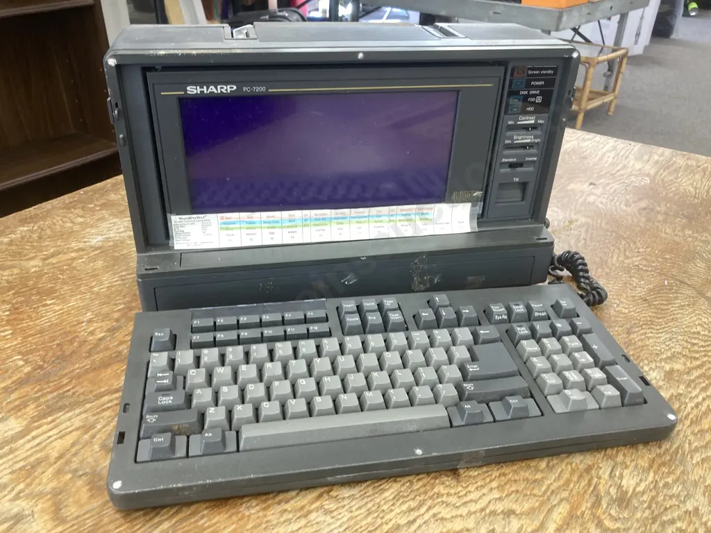 Vintage Sharp PC-7241 Personal Computer (No Leads, Is 120 Volts!!) Image 1++