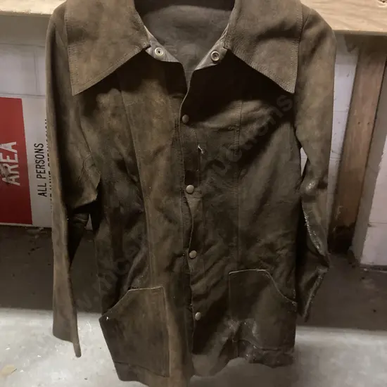 Vintage Dark Brown Suede Jacket (S/Med)