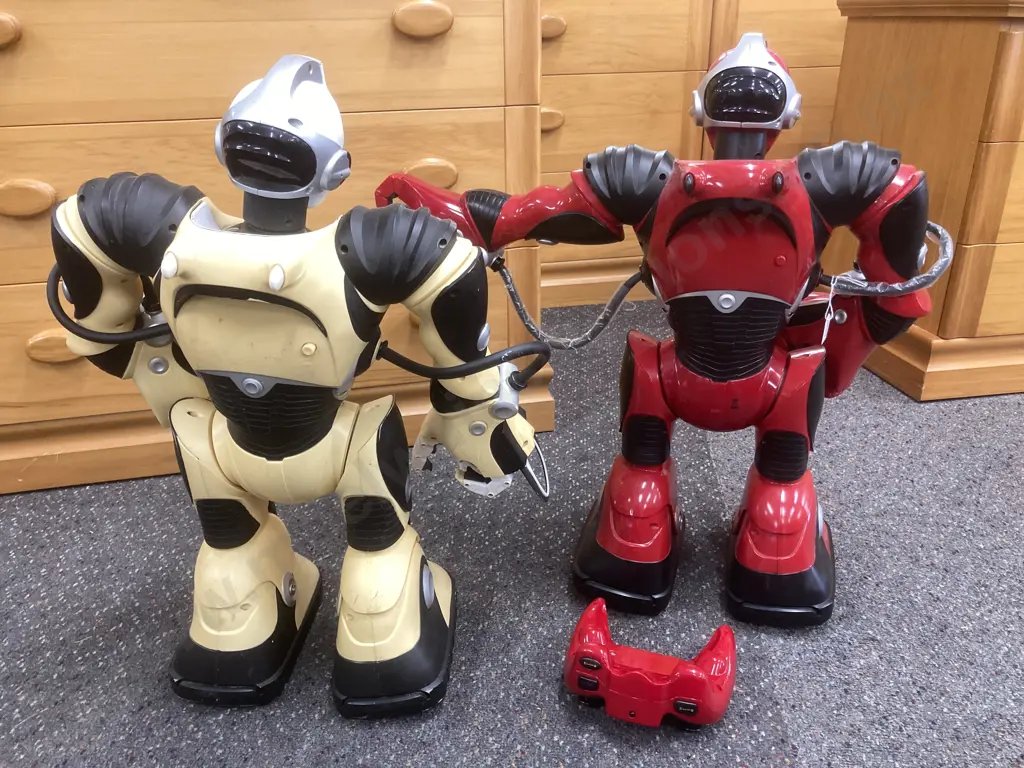 WowWee Remote Control Robots Designed by Mark Tilden, Red and Black, with Remote Control, H56cm Image 1++