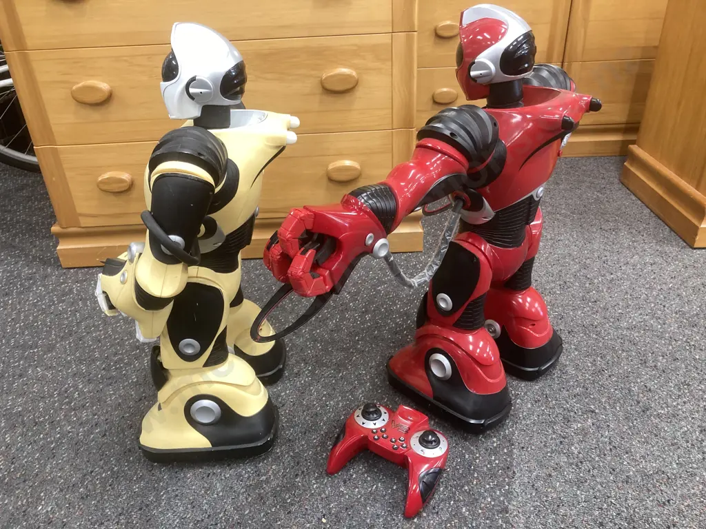 WowWee Remote Control Robots Designed by Mark Tilden, Red and Black, with Remote Control, H56cm Image 1++