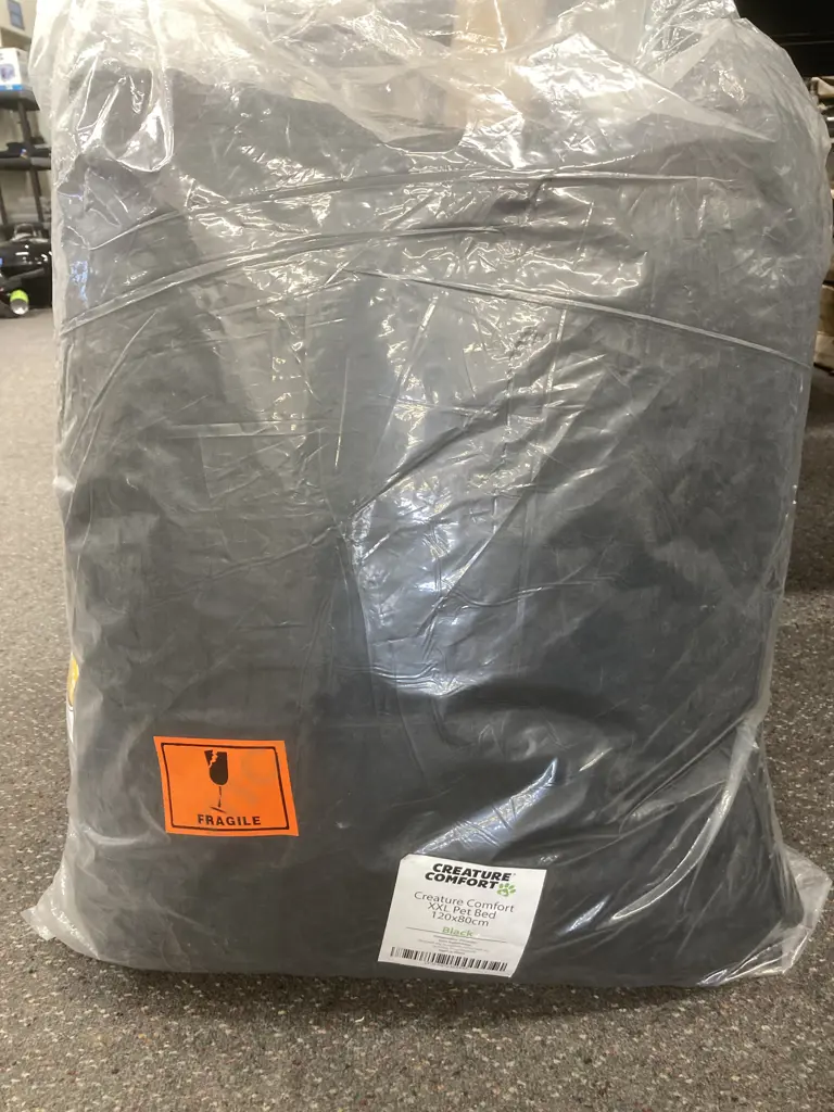 Creature Comfort XXL Pet Bed, 120x80cm, New, Black Image 1++