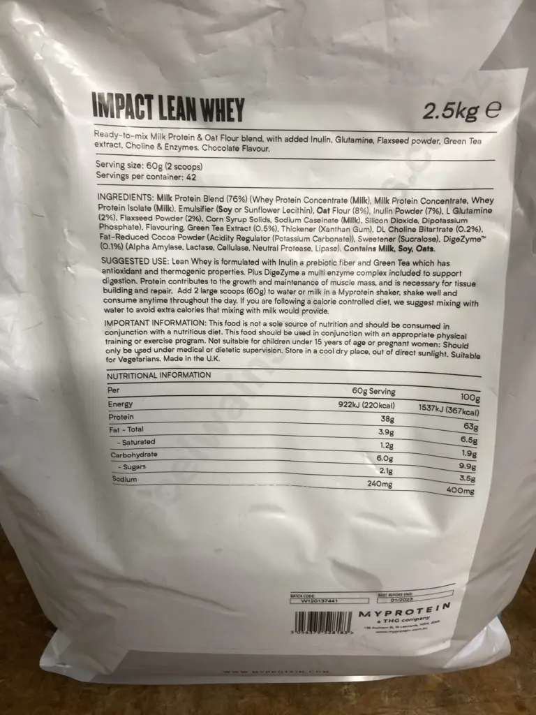 MyProtein Impact Whey Protein, 1 x 5kg Chocolate Mint, 1 x 2.5Kg Chocolate Image 1++
