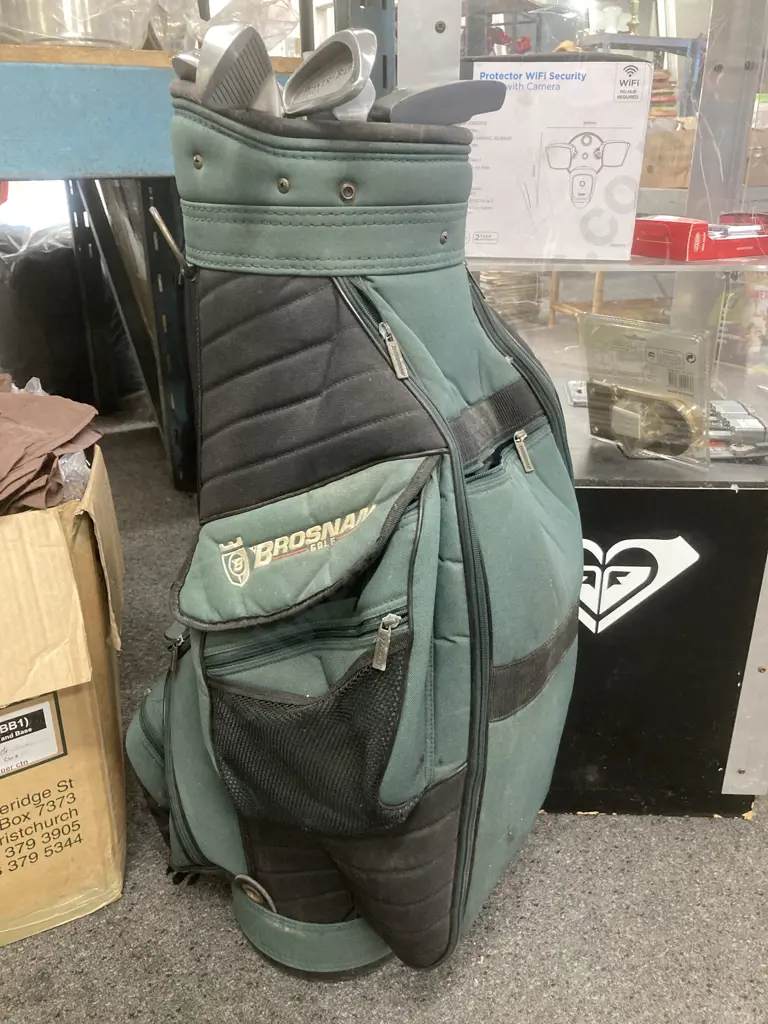 Assorted Golf Clubs In Brosnan 60LF Bag, Titleist, Power Bilt, King Cobra Etc Image 1++