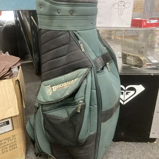 Assorted Golf Clubs In Brosnan 60LF Bag, Titleist, Power Bilt, King Cobra Etc