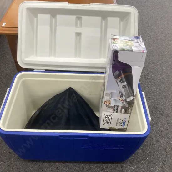 Polar Cooler Chilly Bin, Camp Pantry, B&D Dustbuster 3.6V In Box