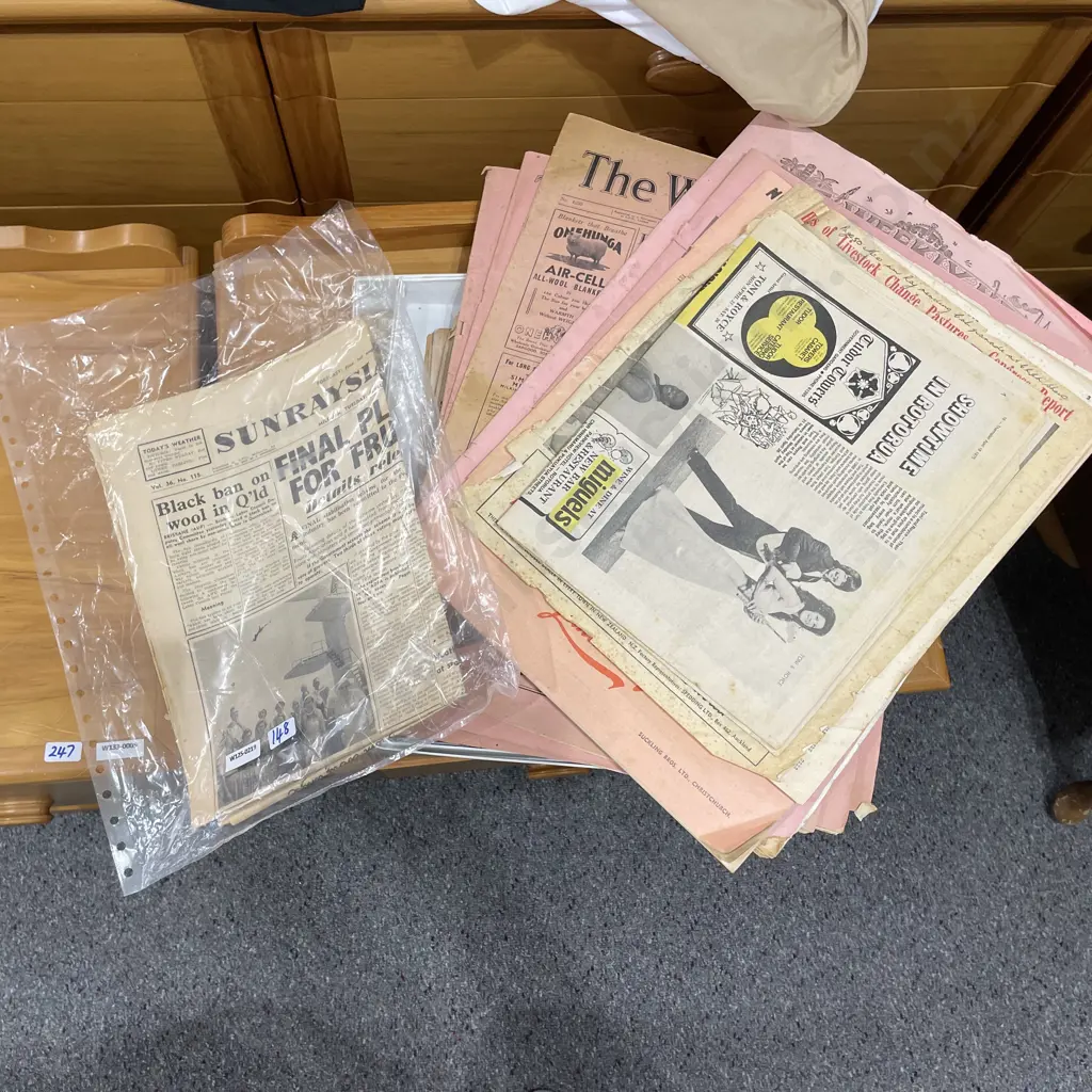 Selection Of Historic News Paper Articles, The Weekly News Etc Image 1++