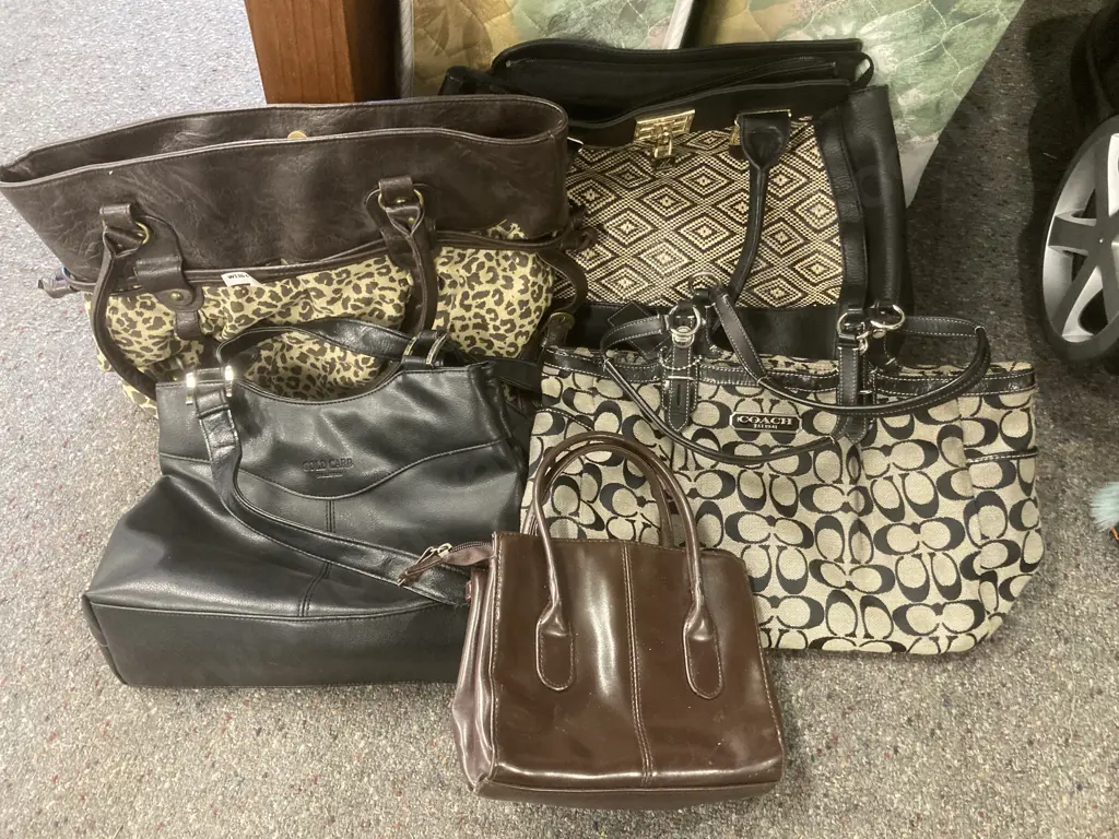 Selection Of Handbags Including Coach, Kardashian, Equip Etc Image 1++