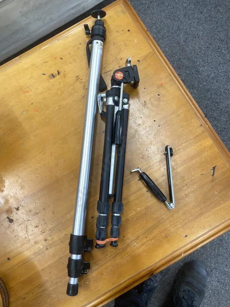 Star-D S6 Vintage Tripod, Ultima Adjustable Tripod Camera Mount - Made In Japan, And A Liteweight Adjustable Monopod Image 1++