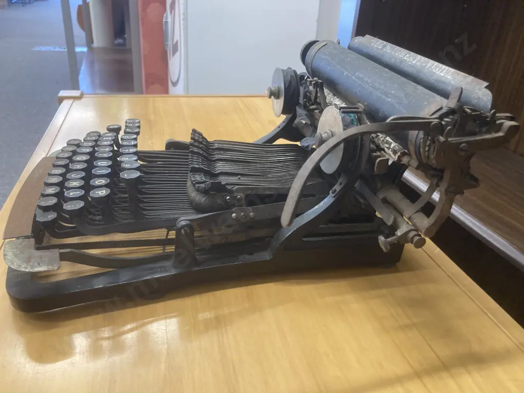  Antique The Daugherty Visible Typewriter, ca.1891 by The Daugherty Typewriter Company of Kittanning, Pennsylvania. Image 1++