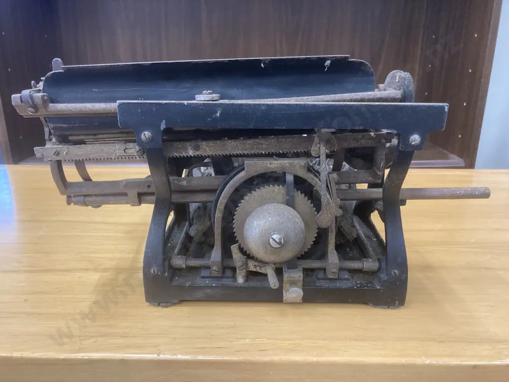  Antique The Daugherty Visible Typewriter, ca.1891 by The Daugherty Typewriter Company of Kittanning, Pennsylvania. Image 1++