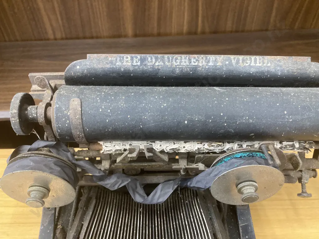  Antique The Daugherty Visible Typewriter, ca.1891 by The Daugherty Typewriter Company of Kittanning, Pennsylvania. Image 1++