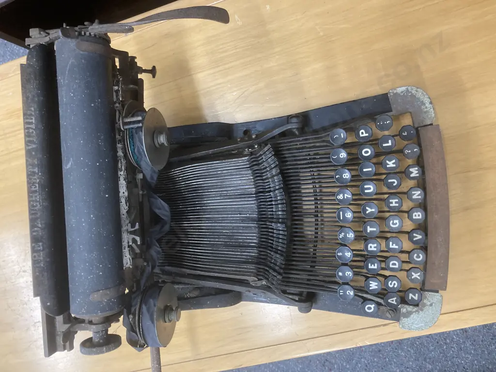  Antique The Daugherty Visible Typewriter, ca.1891 by The Daugherty Typewriter Company of Kittanning, Pennsylvania. Image 1++