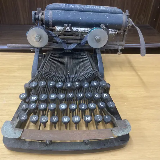  Antique The Daugherty Visible Typewriter, ca.1891 by The Daugherty Typewriter Company of Kittanning, Pennsylvania.