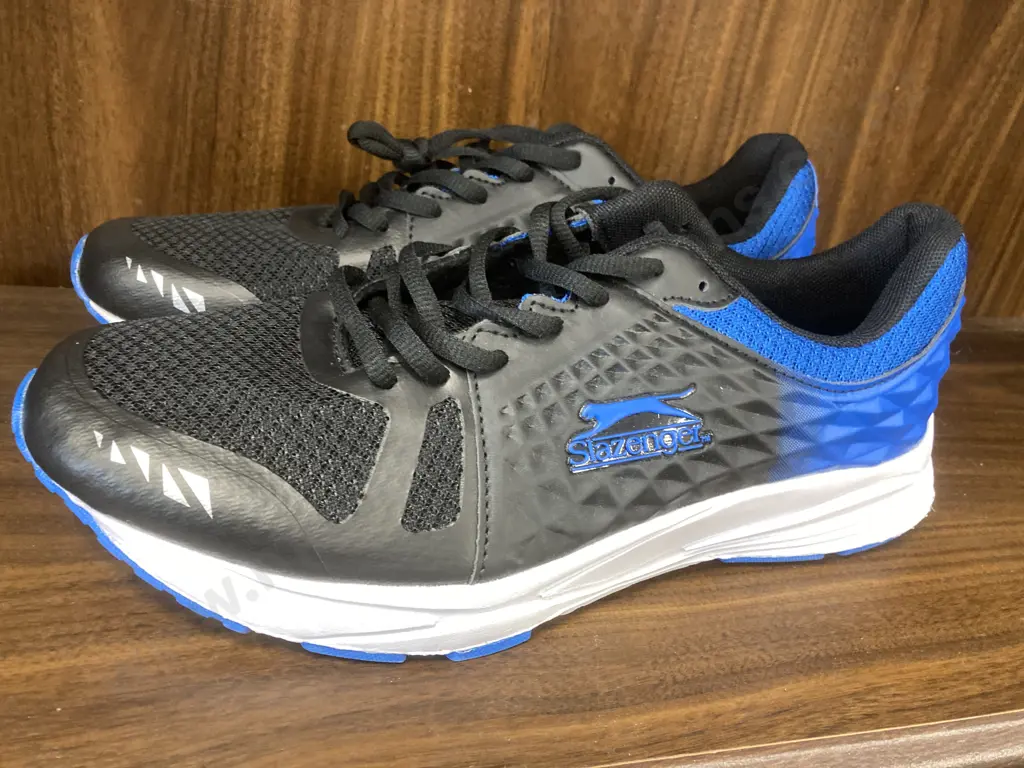 Slazenger Men's Eclipse Trainers, Blue & Black, Sz 9 Image 1++