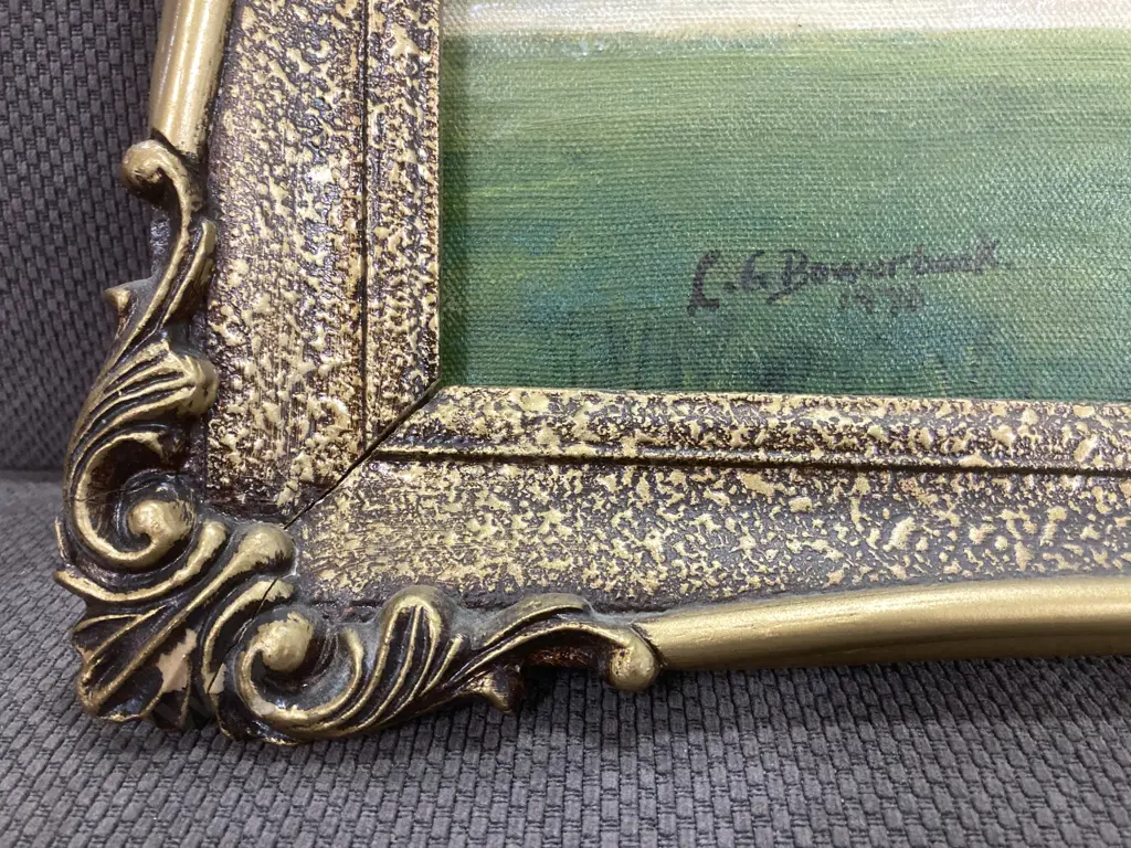 Original Artwork By B LG Bowerbank 'English Cottage' Gilt Framed Image 1++