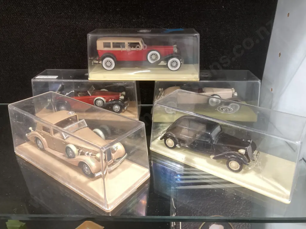 Collection of Vintage Diecast Solido Boxed Model Cars x 5 Image 1++