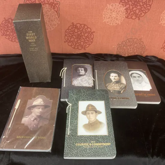 New Zealand Post '1914 - 1918 New Zealands Story' Set Of Five Commemorative Books Collectors Edition