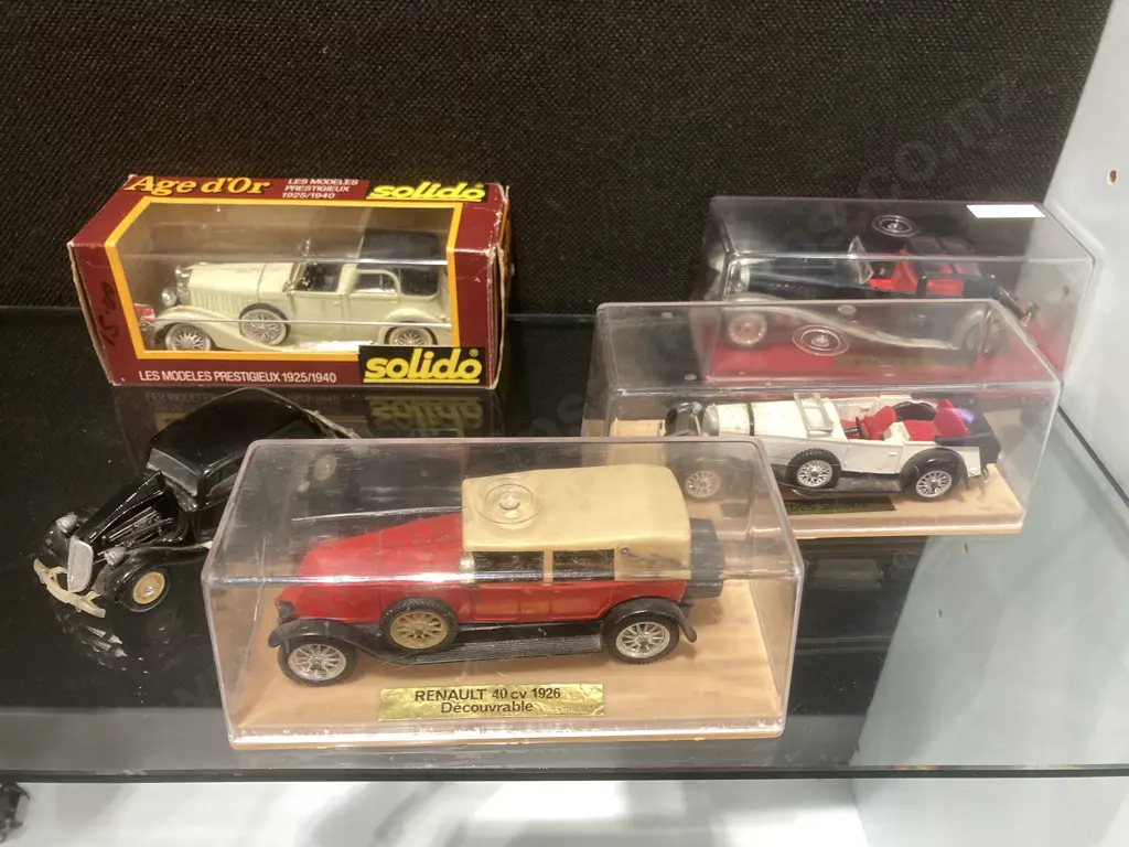 Collection of Vintage Diecast Solido Boxed Model Cars x 5 Image 1++