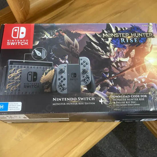 Nintendo Switch Monster Hunter Rise Edition In Box