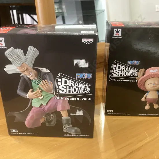 Collectable Banpresto DRAMATIC SHOWCASE 8th season vol.1 Chopper & vol.2 Dr Hiluk, Original Boxes