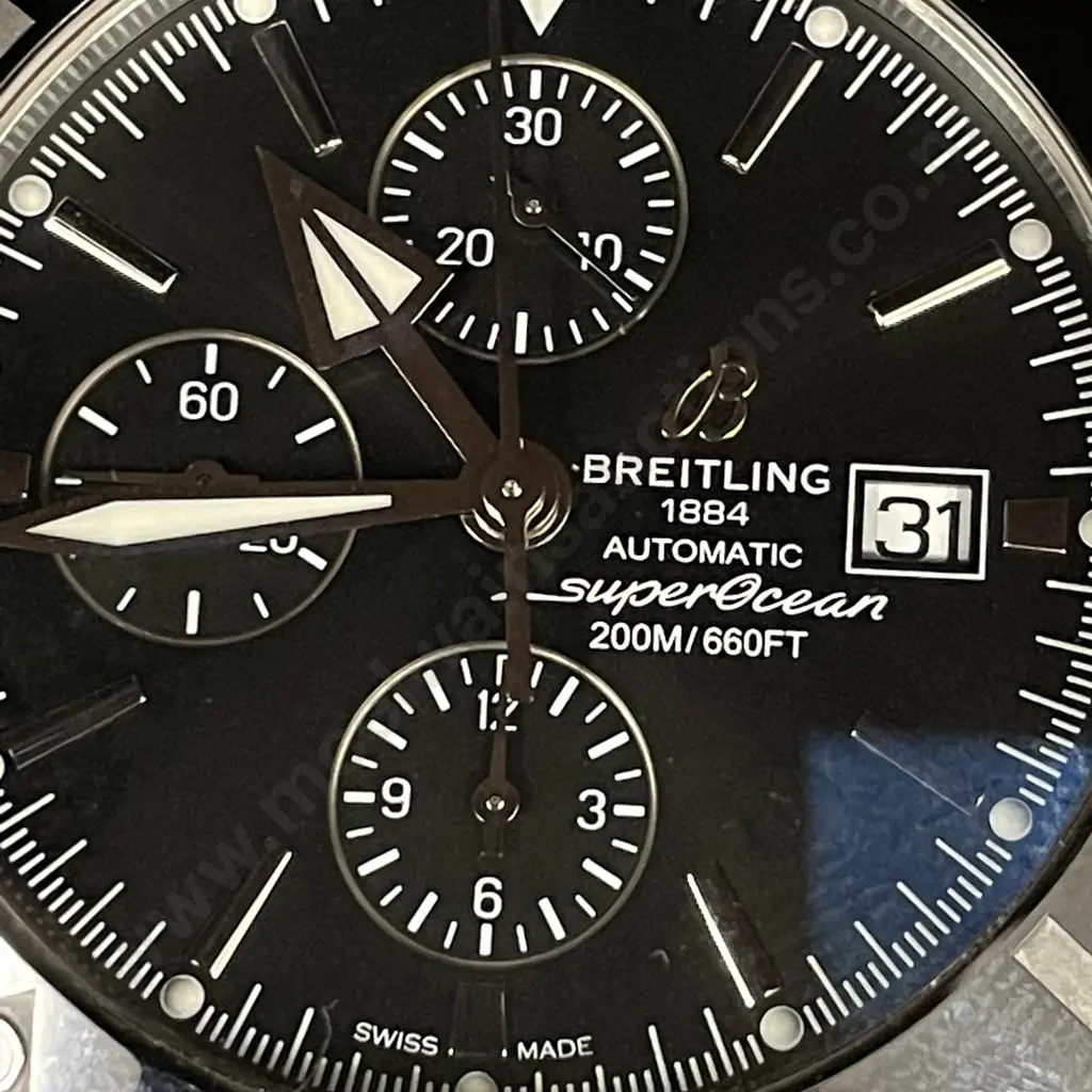 Breitling Watch.  This is a Police item so no vendor information is available. Viewing is essential. Image 1++