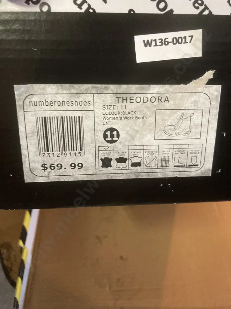 NEW Woodlands Safety Boots Size 11 Black "Thedora" Image 1++