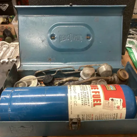 Vintage Bernz-O-Matic In Steel Case