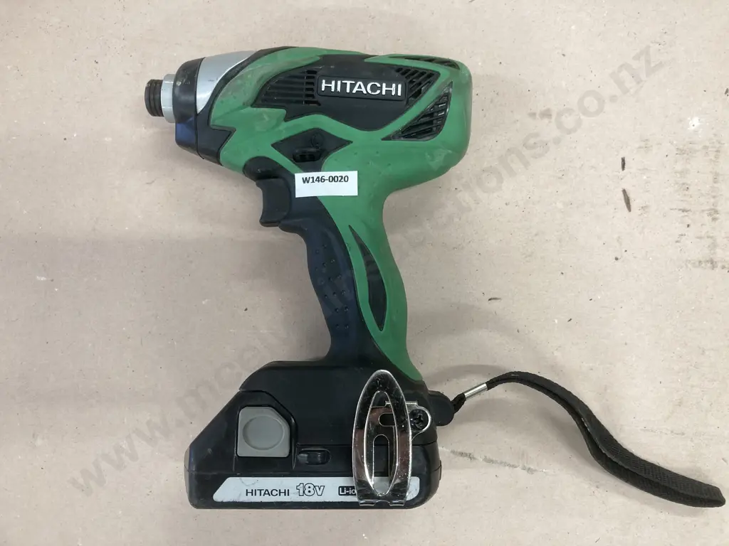 Hitachi 18V Cordless Impact Driver, Model WH18DSAL With a 1.5Ah Battery Image 1++