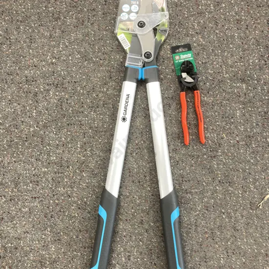 New Gardena Loppers, German Made, 12007 Energy Cut 750B, Strainrite HT Wire Cutters