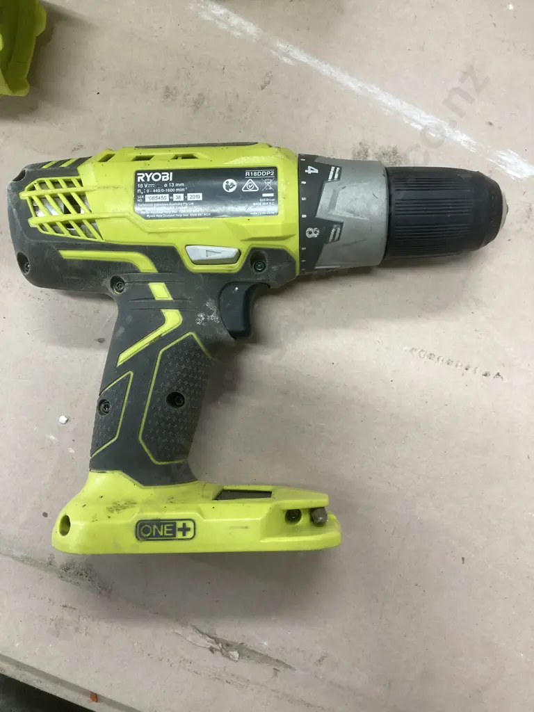 Ryobi 18V Drill Driver Skin, Model R18DDP2, Krypton Lamp Skin (Damaged) With Carry Bag Image 1++