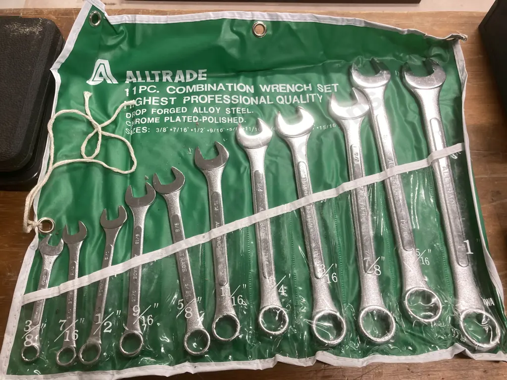 Alltrade 11 Pc. Combination Wrench Set, 3/8" to 15/16" Image 1++