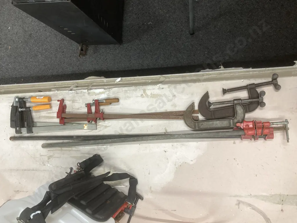Lot of Eight Assorted Clamps Image 1++