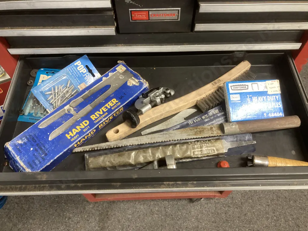 Sears Craftsman 10 Drawer Toolbox With a 5 Drawer Roller Cabinet, With Keys &  Selection of Tools Image 1++