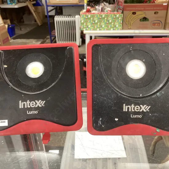 Pair of Intex Lumo Rechargeable LED Worklights, SLB20