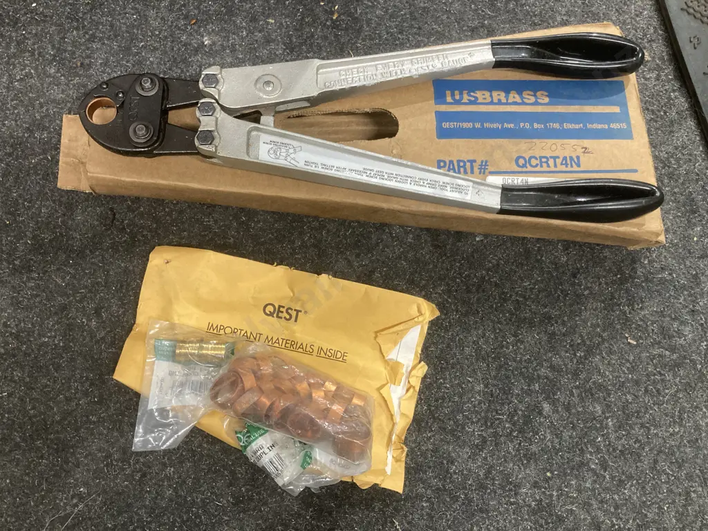 USBrass Crimping Tool, 3/4" Aluminium, With Manual & Box Etc Image 1++