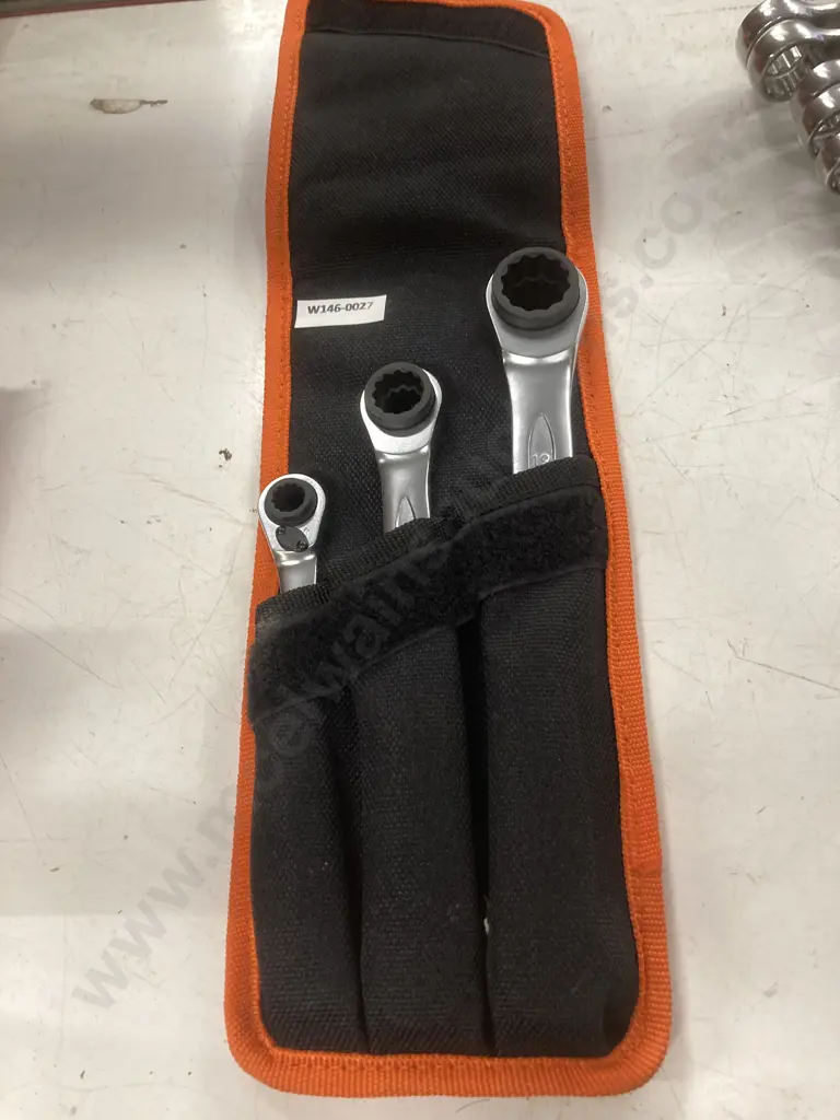Bahco Ratchet Spanner Set 8mm to 19mm, 3 piece Image 1++