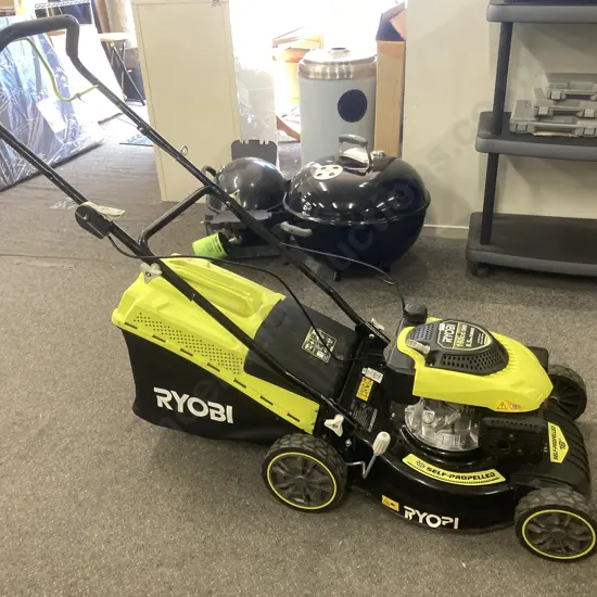 Lawnmower With Catcher, Ryobi 18", 160cc, Self Propelled (af)
