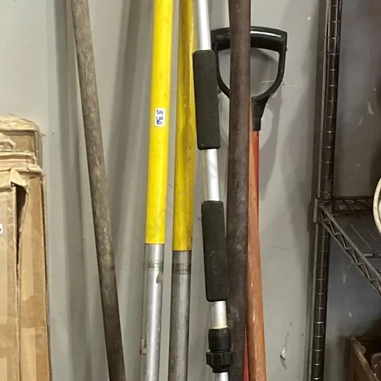 Bundle Garden Tools, Broom Etc