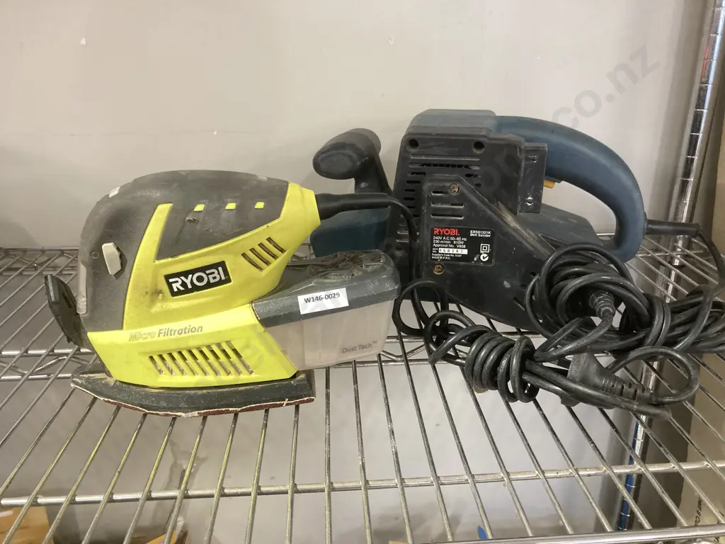 Ryobi Belt Sander, Model ES81321KL & Multi Sander, Model EMS180RG Image 1++