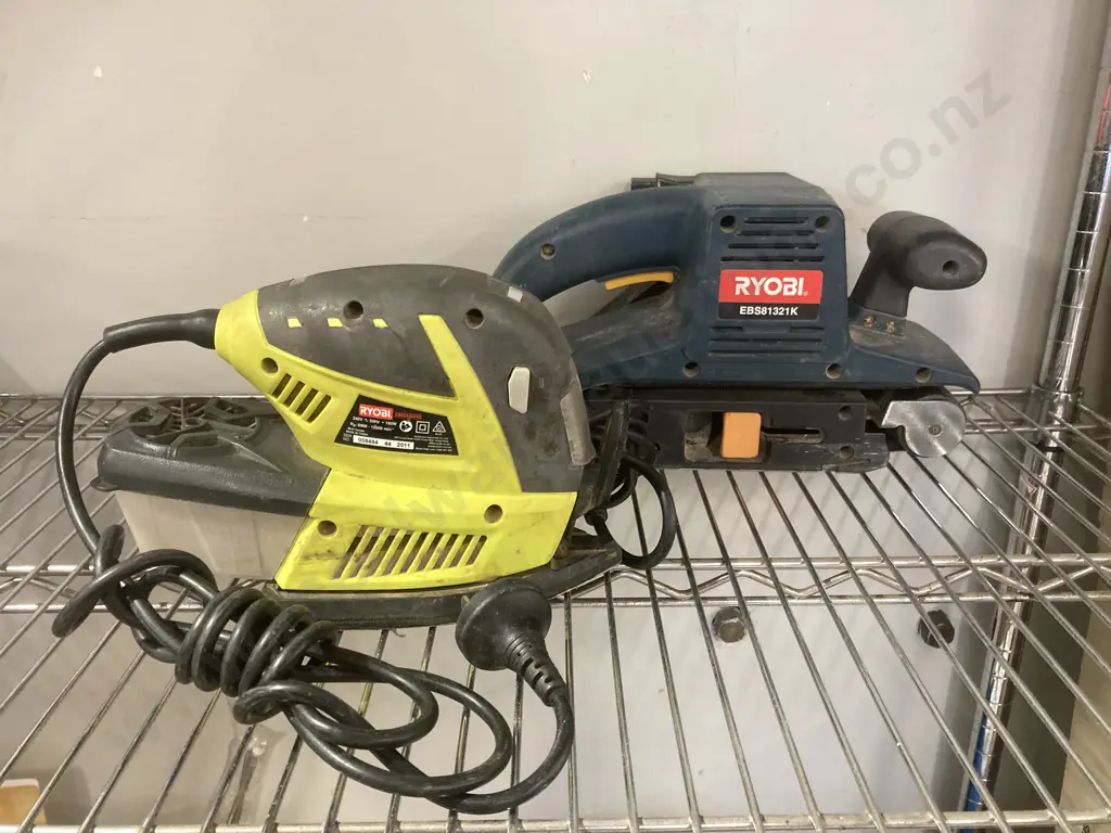 Ryobi Belt Sander, Model ES81321KL & Multi Sander, Model EMS180RG Image 1++
