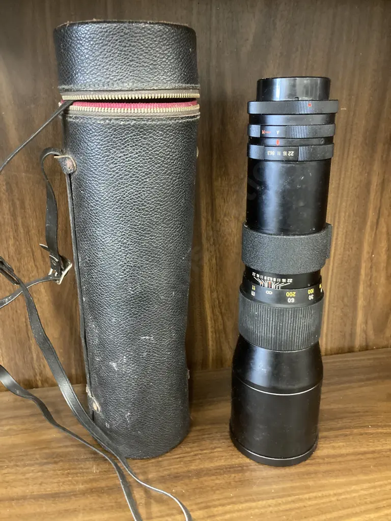 Vintage Bushnell Automatic Zoom Camera Lens 1:6.3 f=400mm No 700087 With Carry Case Image 1++
