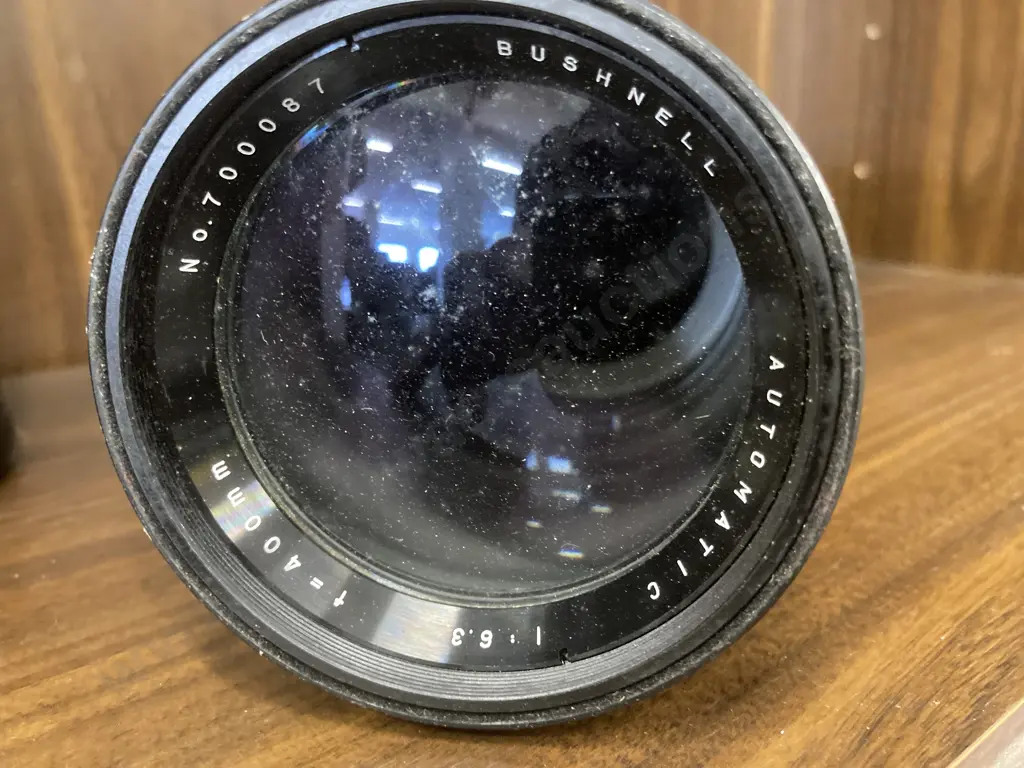 Vintage Bushnell Automatic Zoom Camera Lens 1:6.3 f=400mm No 700087 With Carry Case Image 1++