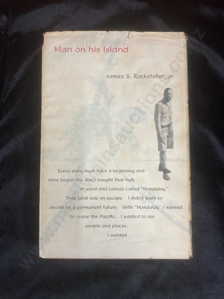 First Edition Man On His Island by James S. Rockefeller Jr, Jarrolds Publishers, January 1, 1958 Image 1++