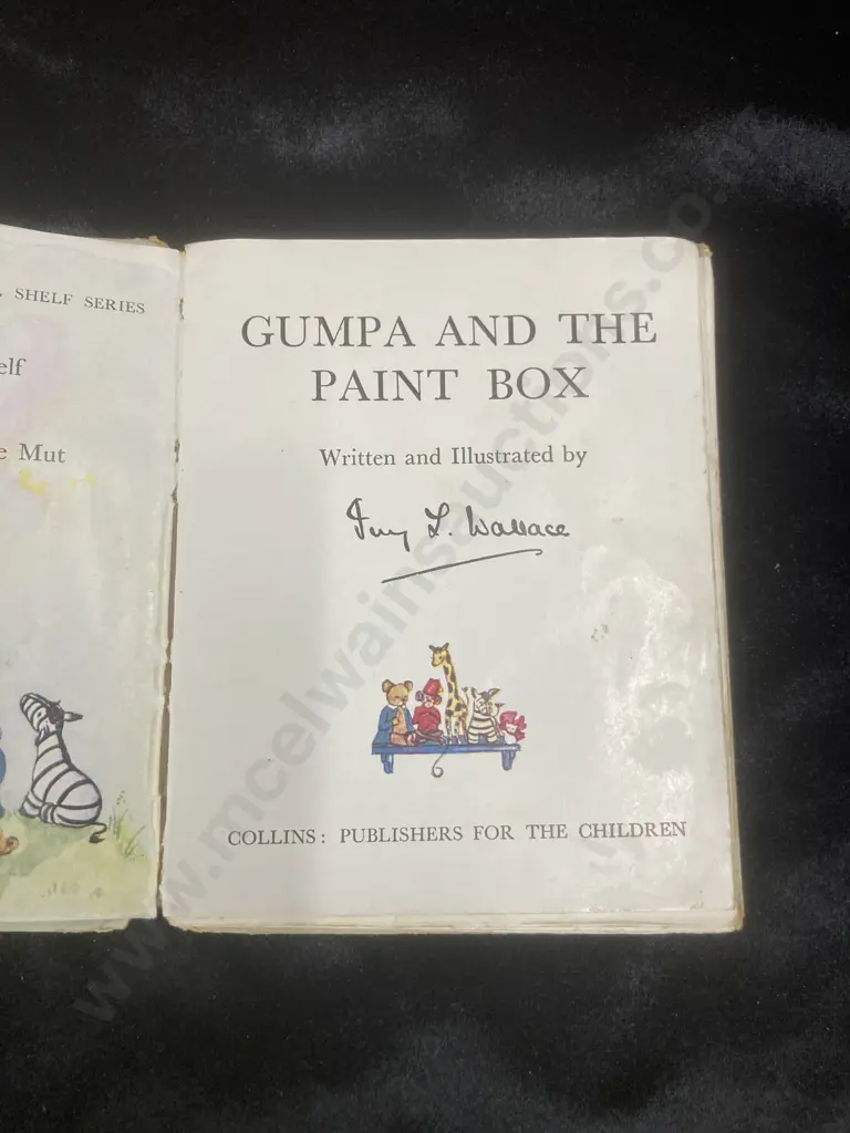 1949 First Edition Gumpa And The Paint Box (Animal Shelf Series) By Wallace, Ivy L Image 1++