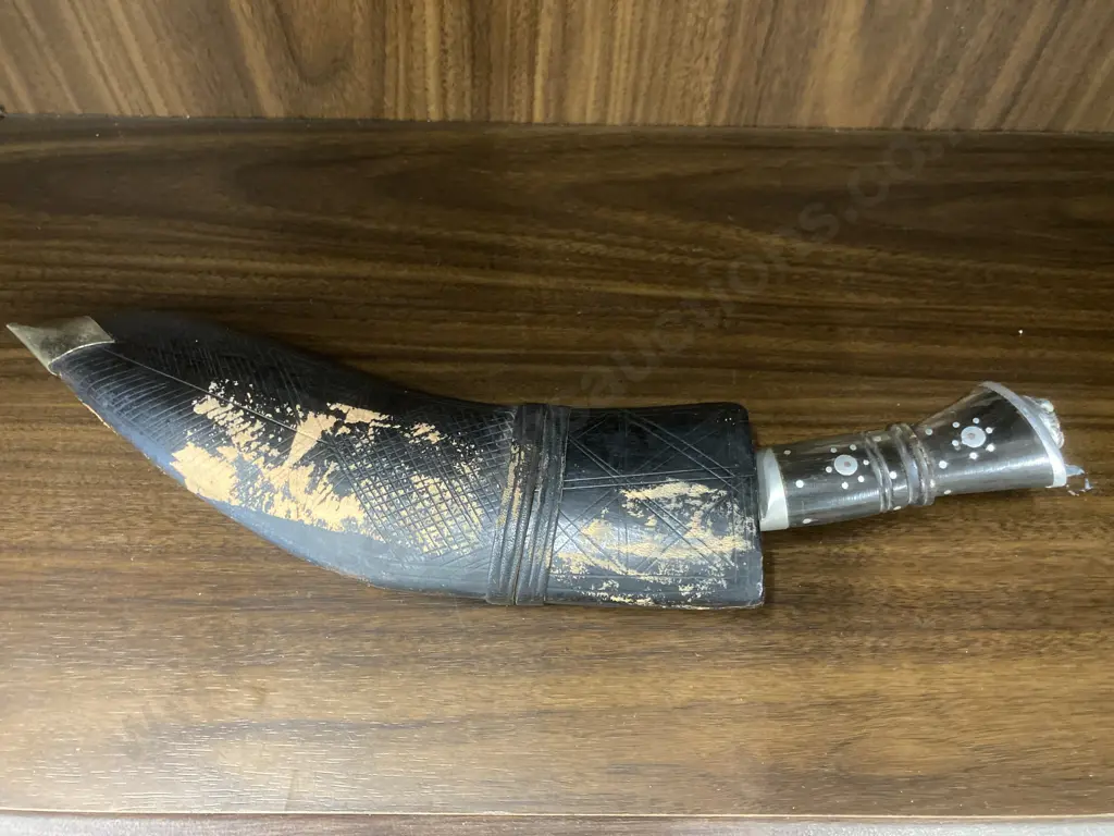 Vintage Gurkha Kukri With Scabbard, Chakmak & Karda Image 1++
